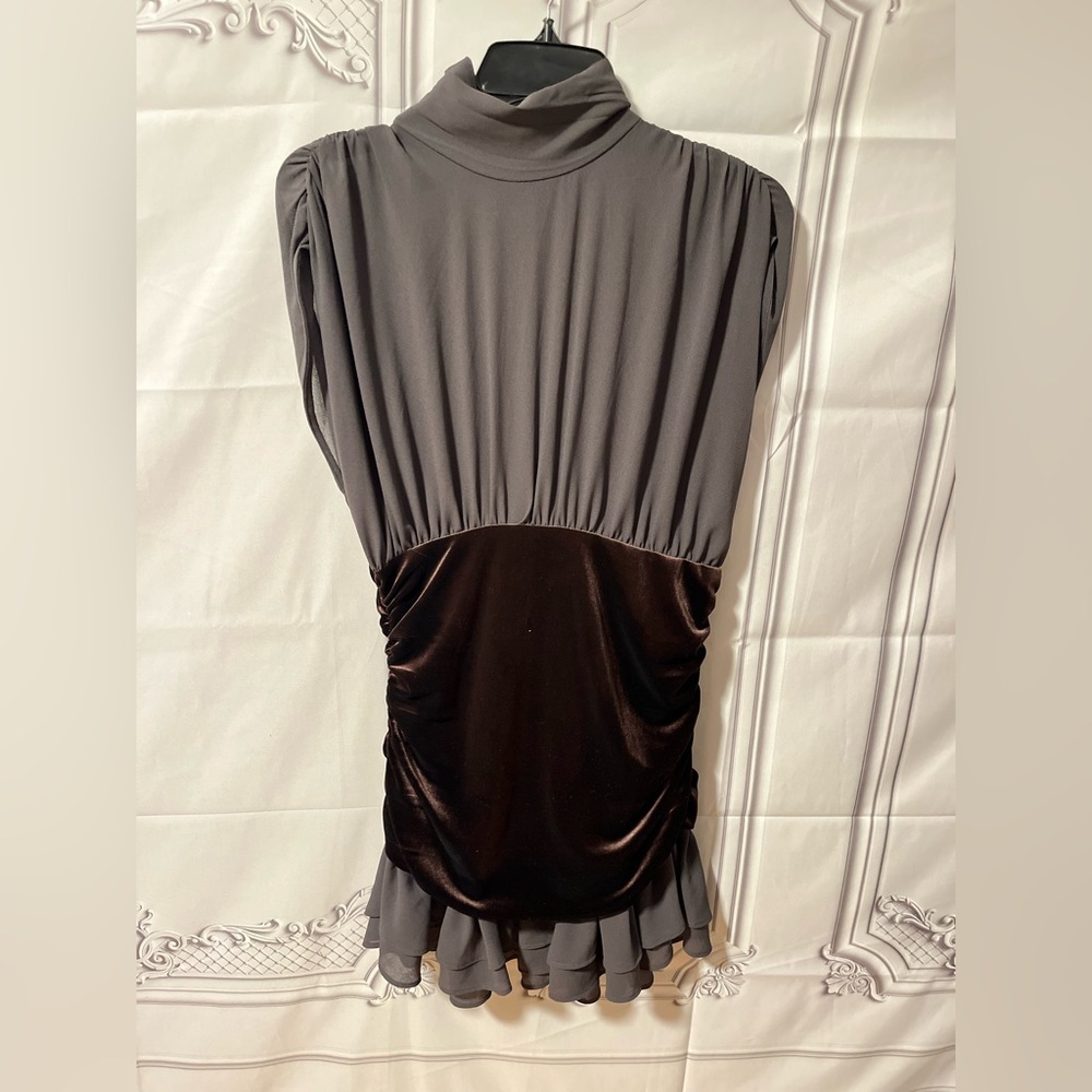 TREND NEW ZARA VIRAL COMBINATION VELVET RUFFLE DRESS 
🚨FIRM PRICE NO DISCOUNT - Picture 10 of 16